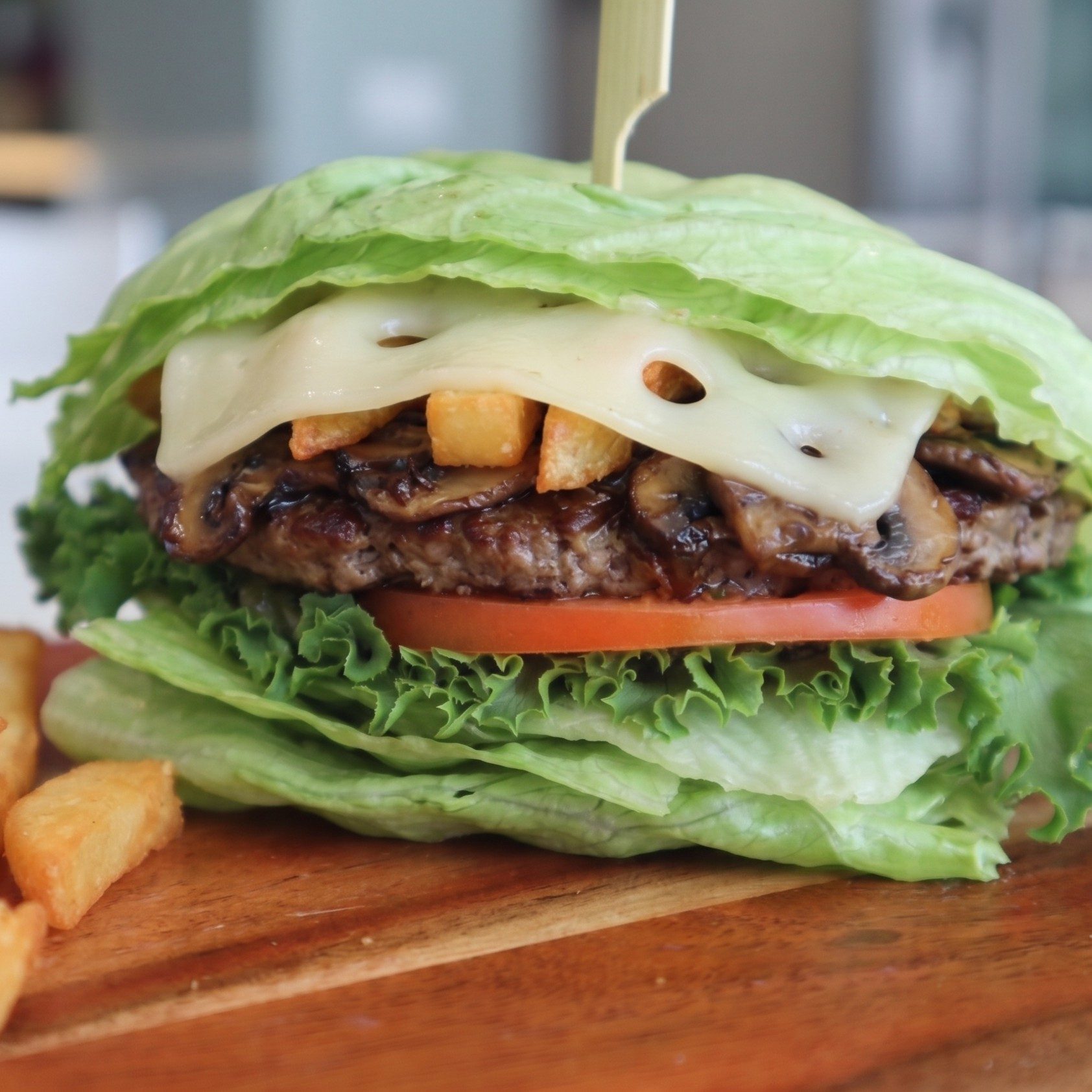 *GF Mushroom Burger.